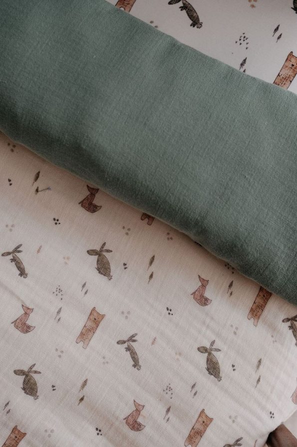 TBA COLLECTION Muslin Crib Bedding Set | Woodland