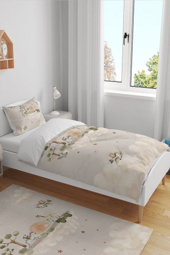 Evpanya Jeep Themed Cute Africa Safari Single Bed Set