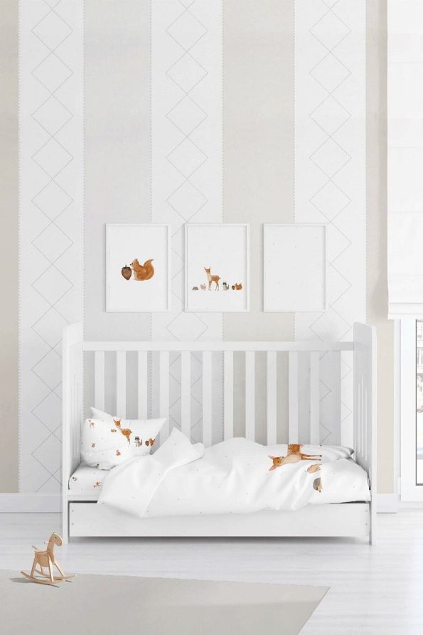 Casadora Baby Forest Amigos 100% Cotton Satin Baby Bedding Set
