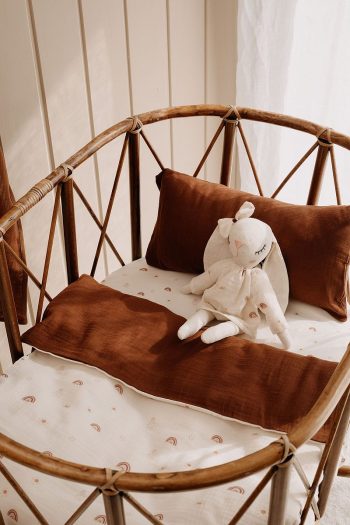 TBA COLLECTION Mother Side Muslin Bedding Set | Boho Rainbow