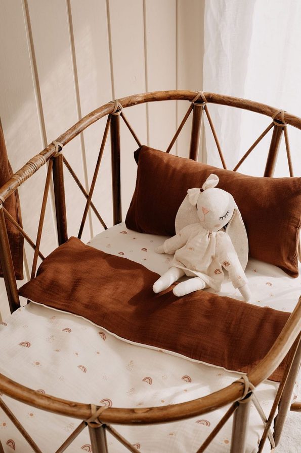 TBA COLLECTION Mother Side Muslin Bedding Set | Boho Rainbow