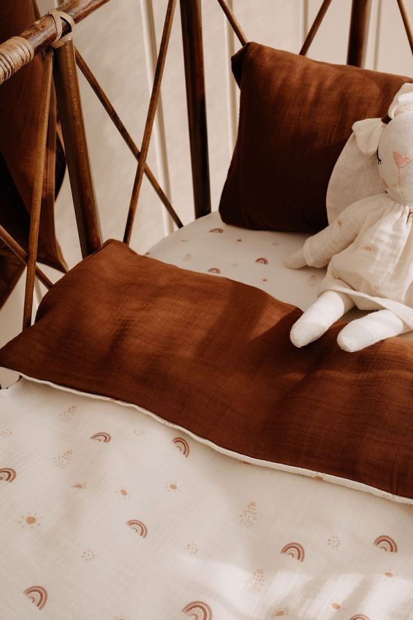TBA COLLECTION Mother Side Muslin Bedding Set | Boho Rainbow