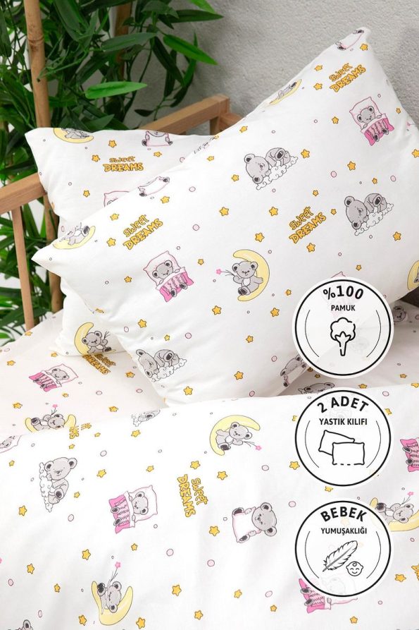 FAVORA Baby 100% Cotton Dream Sweet Baby Bedding Set - Pink