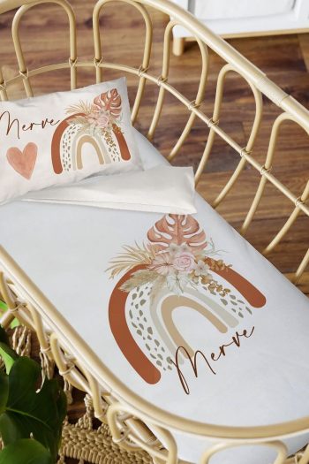 Homamia Personalized Cradle Bedding Set 60x100
