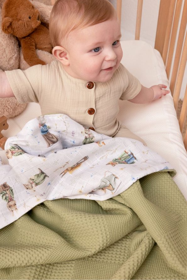 MILNA BABY&KIDS Muslin Baby Blanket Double-Sided 100x100cm