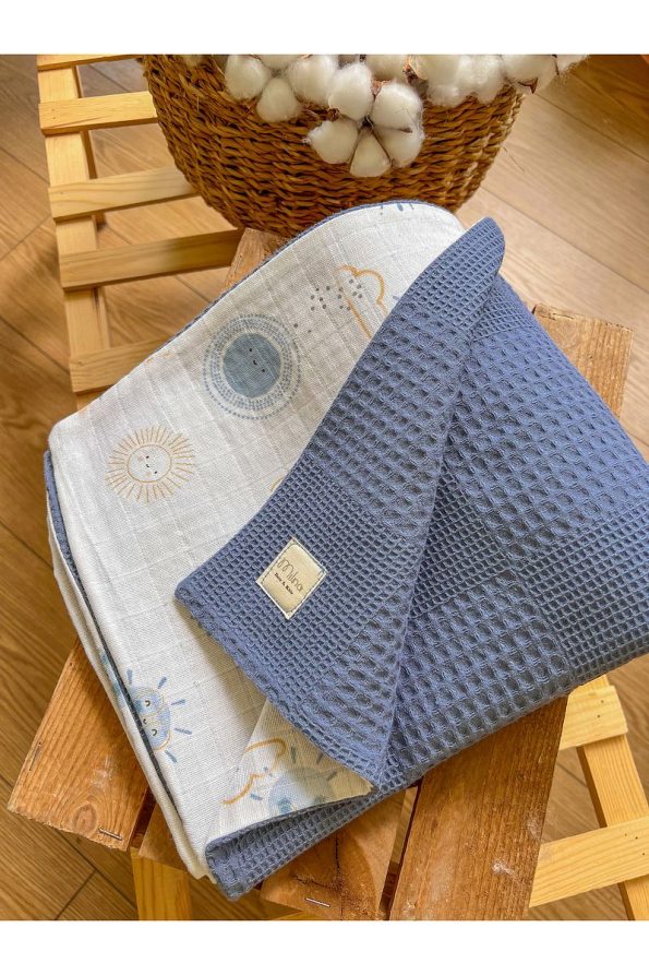 MILNA BABY&KIDS Reversible Muslin Baby Blanket 100x100