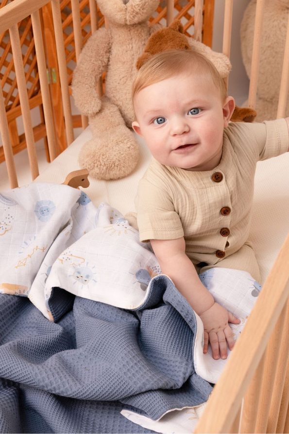 MILNA BABY&KIDS Reversible Muslin Baby Blanket 100x100