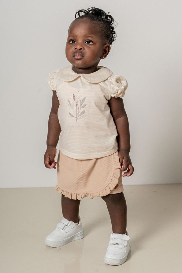 Trendy Cotton Baby Outfit with Shorts