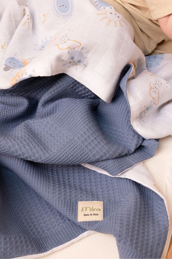 MILNA BABY&KIDS Reversible Muslin Baby Blanket 100x100