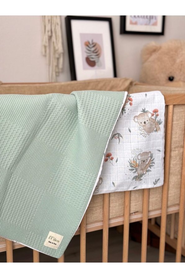 MILNA Baby & Kids Reversible Muslin Baby Blanket 100x100cm
