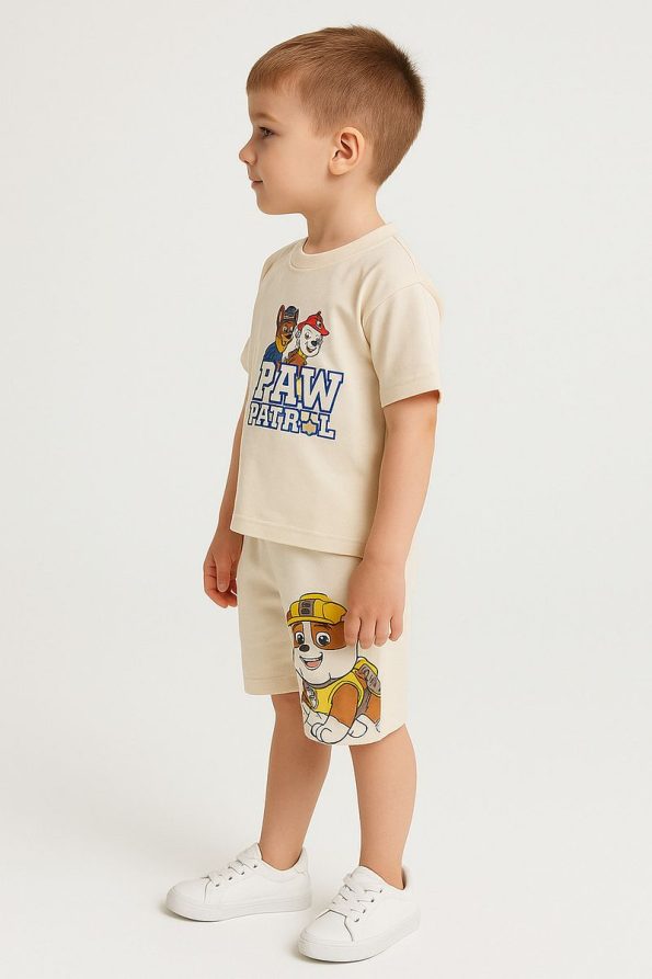 Soft Kids Summer Paw Patrol Printed Unisex Clothing Set