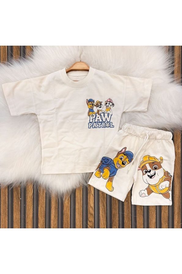 Soft Kids Summer Paw Patrol Printed Unisex Clothing Set