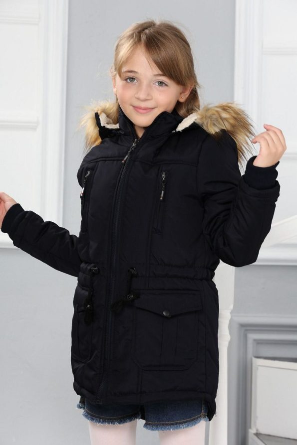 Asortik Kids Girls Waterproof and Windproof Winter Long Coat
