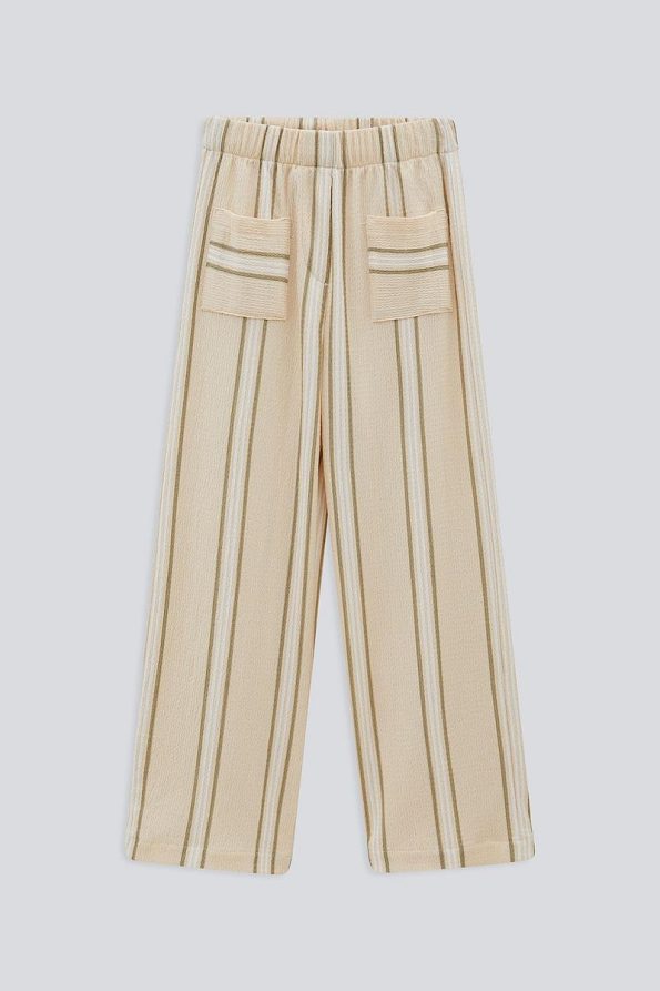 BABOKAH Striped Pocket Wide Leg Pants for Kids