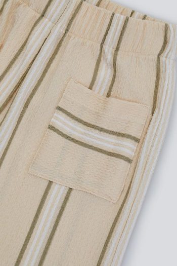 BABOKAH Striped Pocket Wide Leg Pants for Kids
