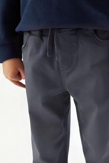 YAKAMEL Kids Charcoal Pocketed Adjustable Waist School Pants