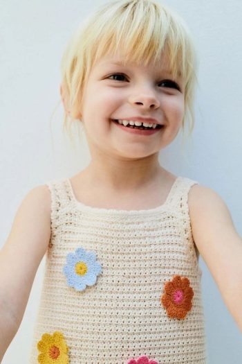 MIZUKI Girls' Pink Knitted Sweater Set