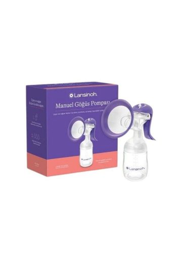 LANSINOH Manual Breast Pump, Pacifier (1 Month+) & Accessories