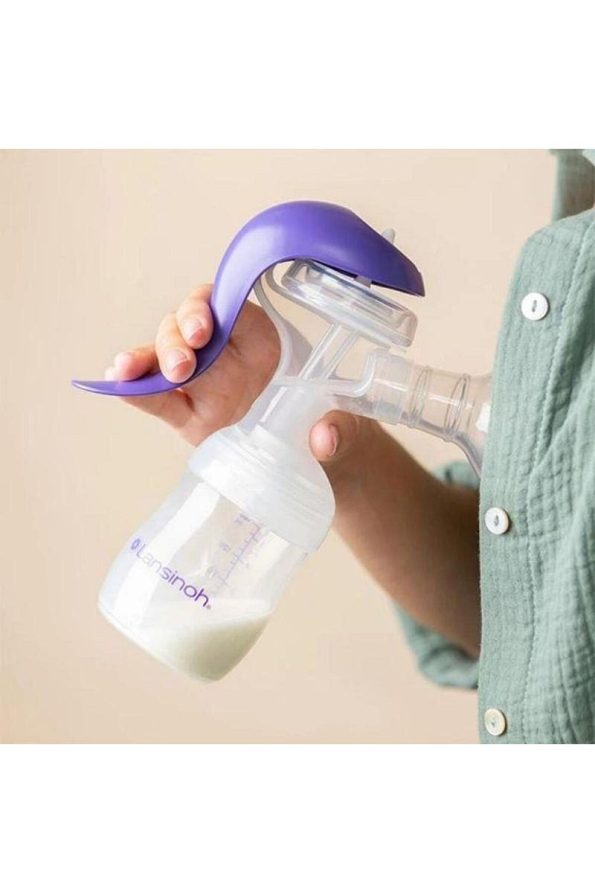 LANSINOH Manual Breast Pump, Pacifier (1 Month+) & Accessories
