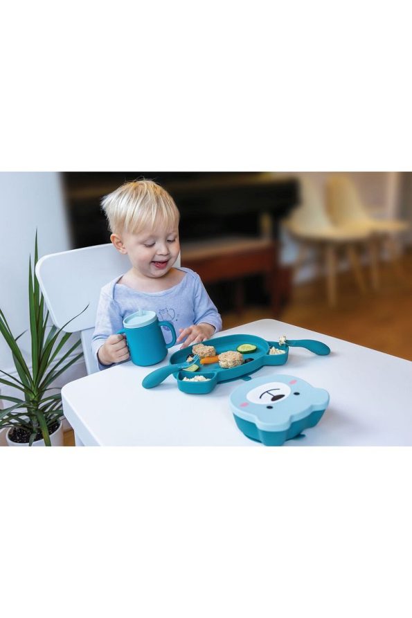 TUM TUM Silicone Feeding Set Boris Bear (5 Pieces)