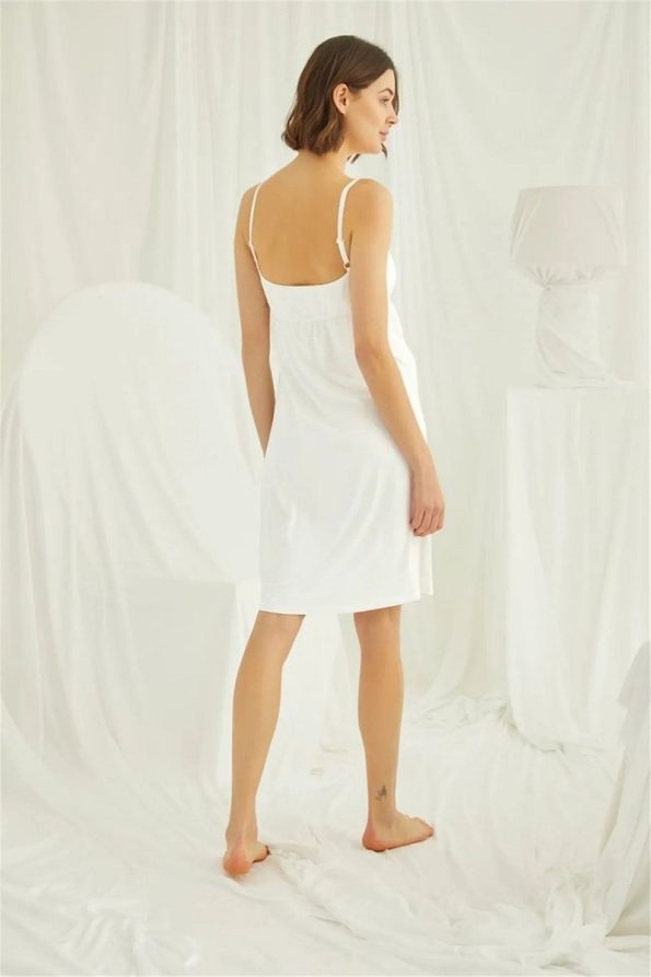 MONAMİSE Lace Maternity Nightgown