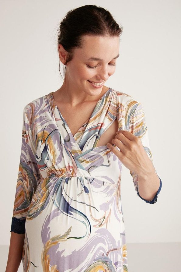 Soft Textured Maternity Dress