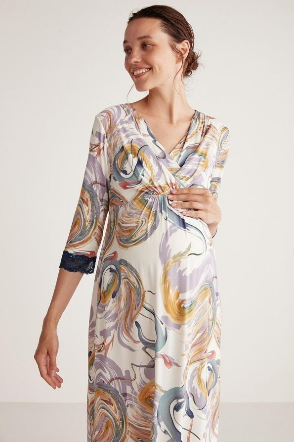 Soft Textured Maternity Dress