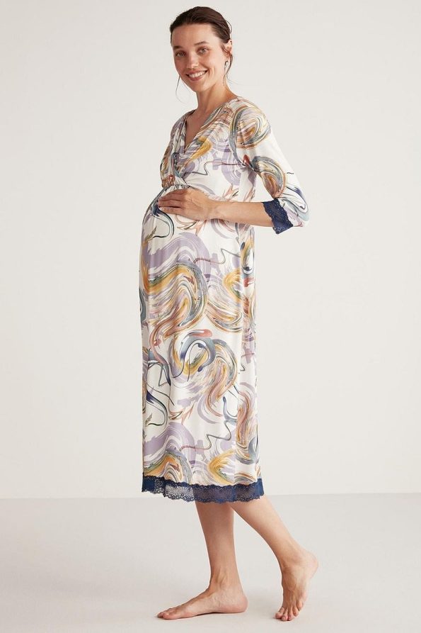 Soft Textured Maternity Dress