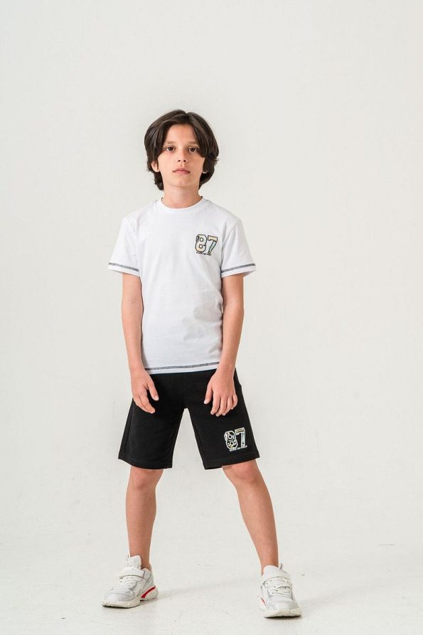 Mışıl Kids 87 Reaper The World Printed Boys' Shorts and T-Shirt Set