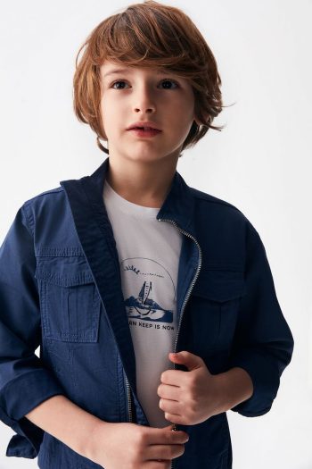 Nk Kids Boys Navy Style Jacket