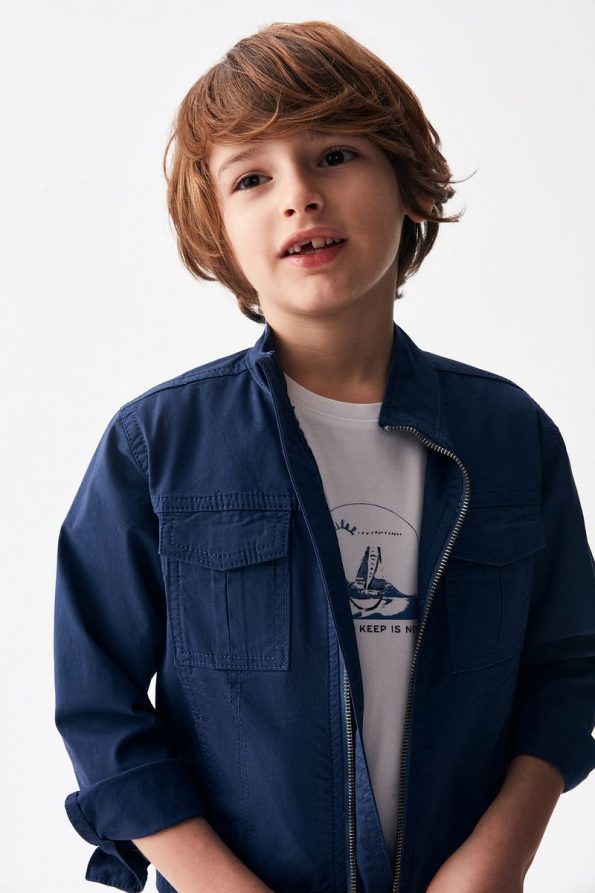 Nk Kids Boys Navy Style Jacket