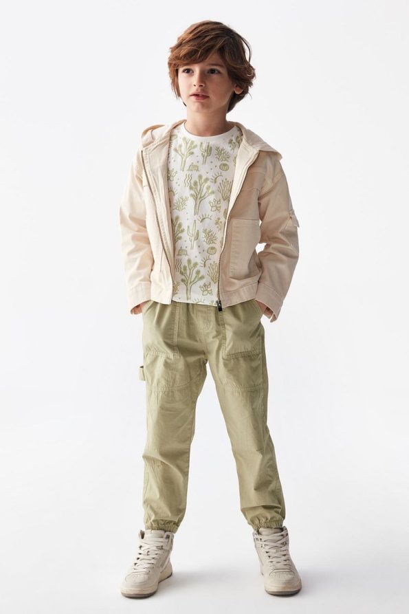 Nk Kids Hooded Jacket Cream 4/8