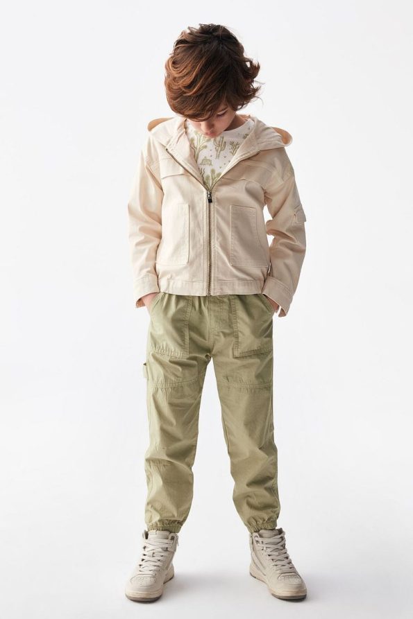Nk Kids Hooded Jacket Cream 4/8