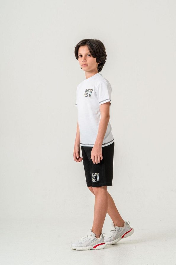 Mışıl Kids 87 Reaper The World Printed Boys' Shorts and T-Shirt Set