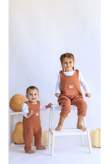 Las Vivas Kids Muslin Jumpsuit for Winter and Spring