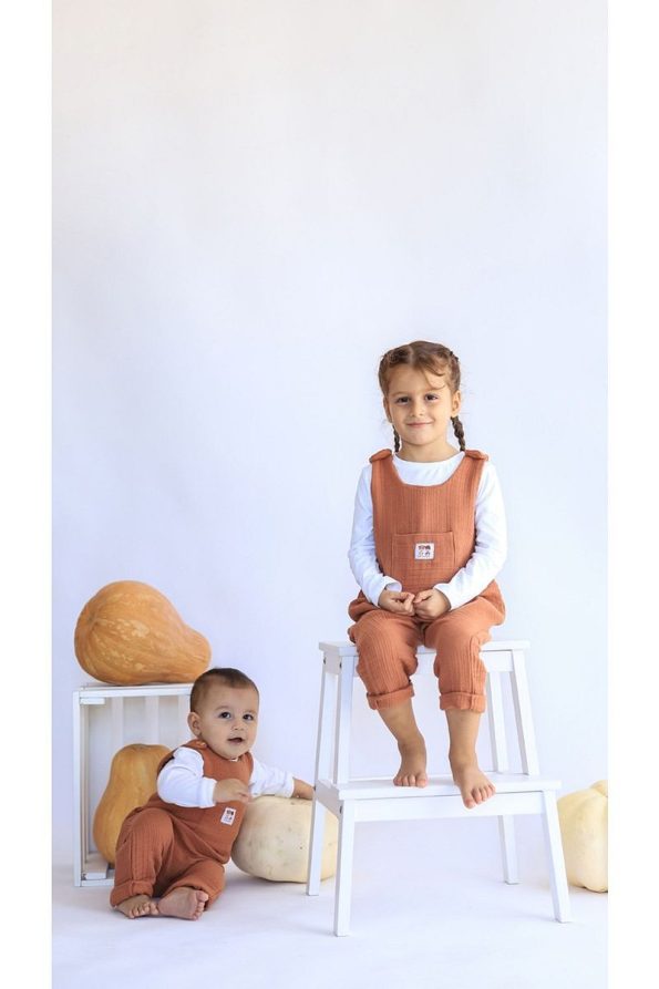 Las Vivas Kids Muslin Jumpsuit for Winter and Spring