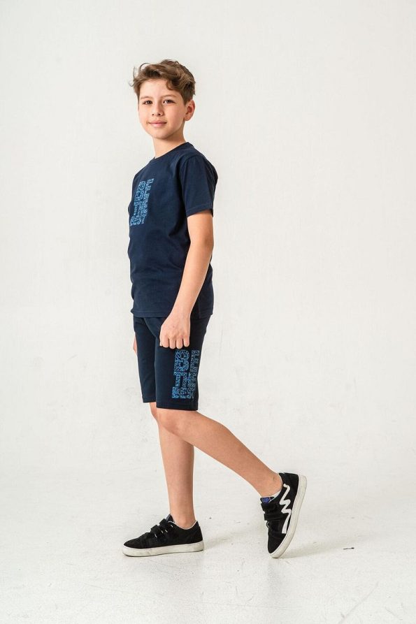 Mışıl Kids Be The Best Printed Boys' Shorts and T-Shirt Set