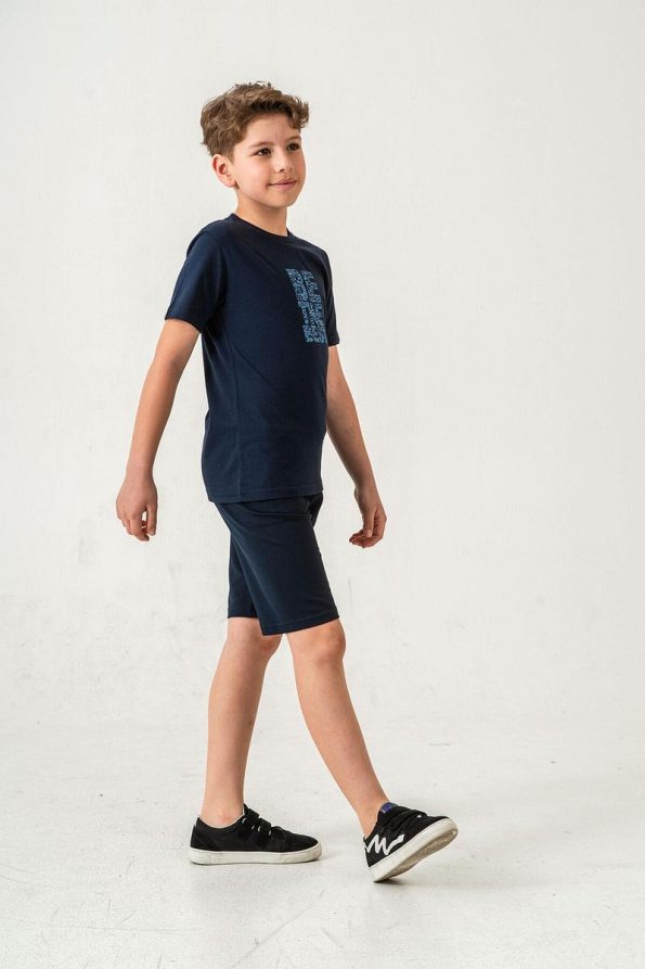 Mışıl Kids Be The Best Printed Boys' Shorts and T-Shirt Set