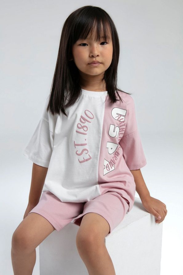 U.S. Polo Assn. Girls' Pink Short Pajama Set
