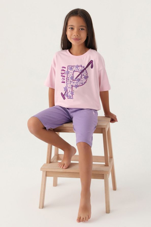 U.S. Polo Assn. Girls' Dusty Pink Pajama Set