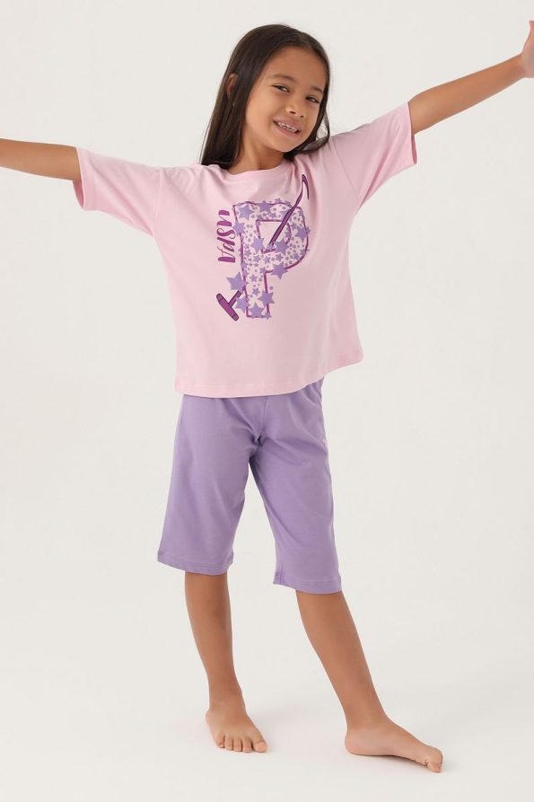 U.S. Polo Assn. Girls' Dusty Pink Pajama Set