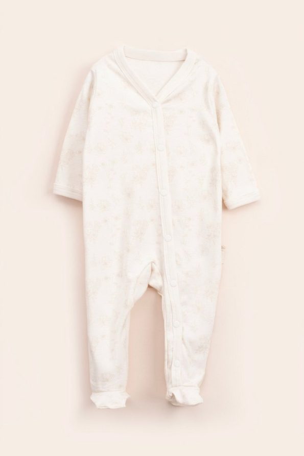 Vauva 2-Pack Snap Romper Pajama Long Sleeve Seasonal Baby Kids Printed Bodysuit