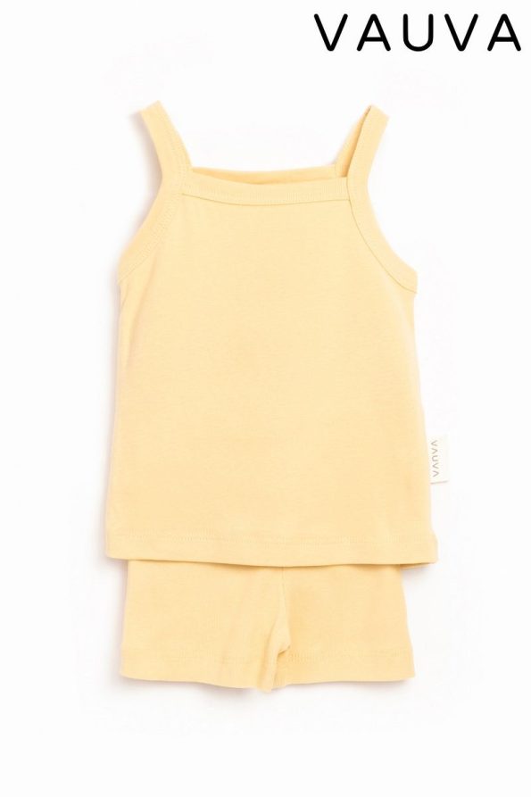 Vauva Girls' Ribbed Summer Outfit Set