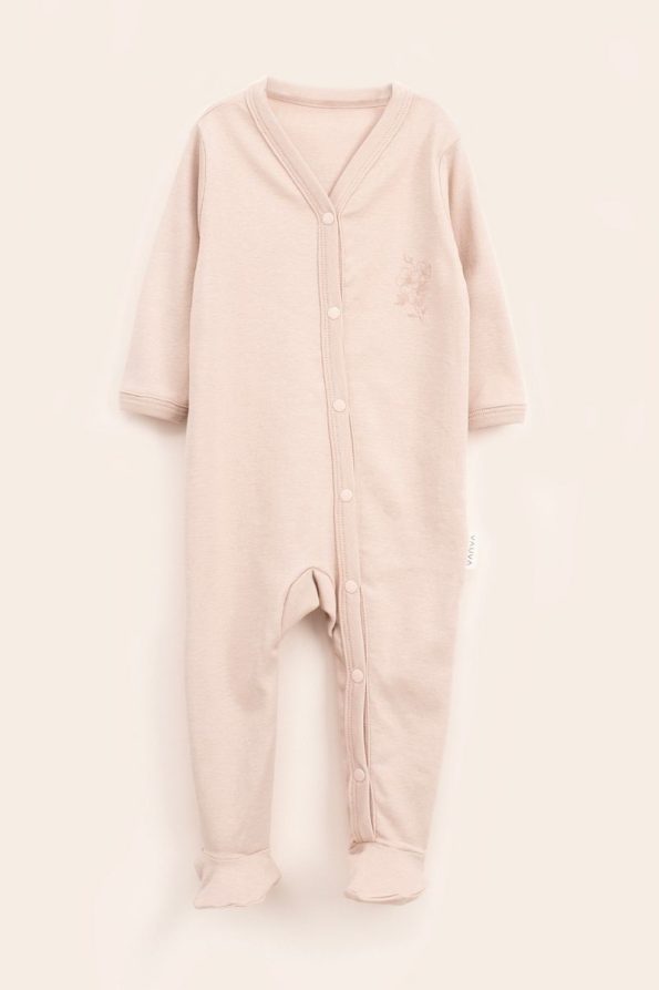 Vauva 2-Piece Long Sleeve Snapsuit Pajama Set for Babies and Kids