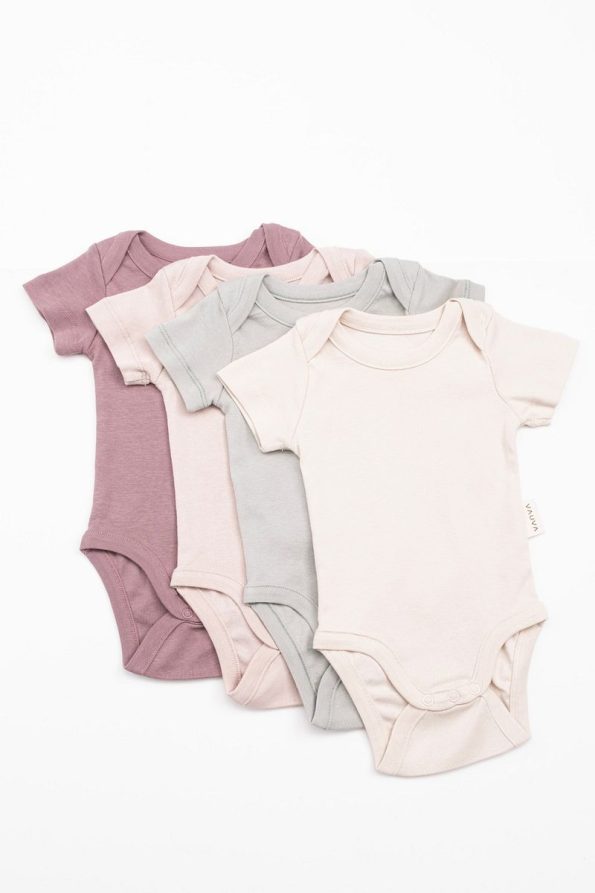 Vauva 4-Piece Short Sleeve Bodysuit Set