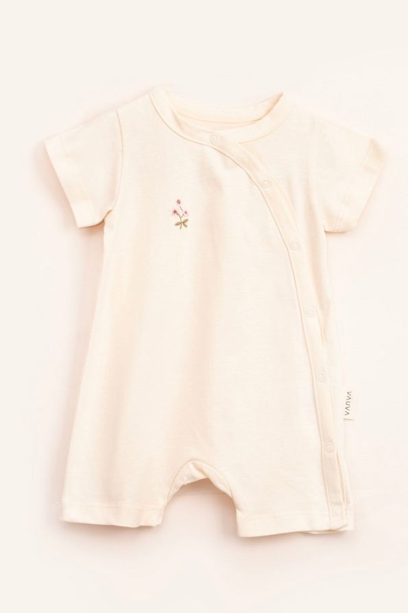 Vauva 2-Pack Snap Romper with Print and Embroidery for Babies and Kids