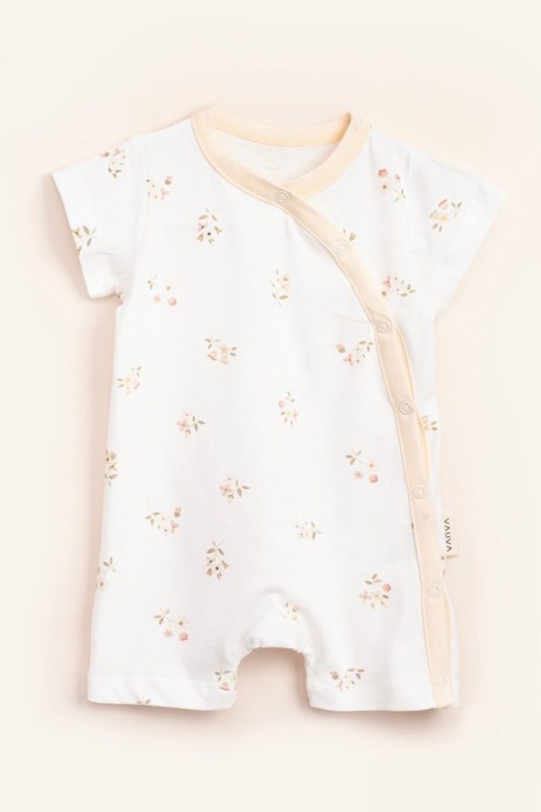 Vauva 2-Pack Snap Romper with Print and Embroidery for Babies and Kids