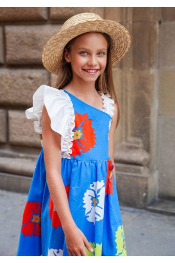 SheShe One Shoulder Girl's Dress