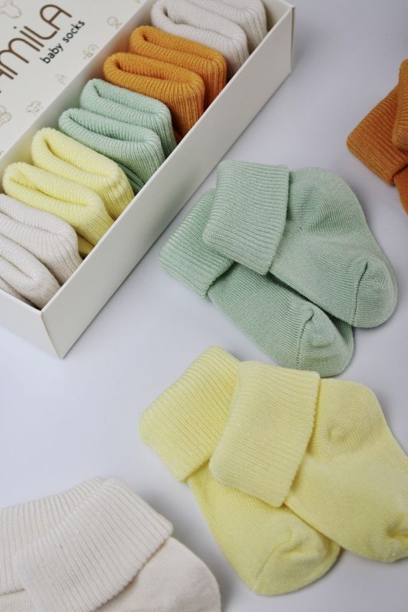 KARAMİLA 5-Pack Baby Bamboo Socks for Boys