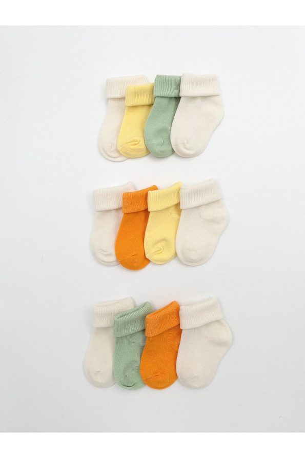KARAMİLA 12-Pack Natural Bamboo Baby Socks